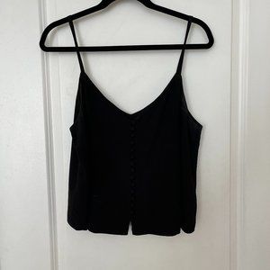 Madewell Silk Button-Down Cami in Size 14